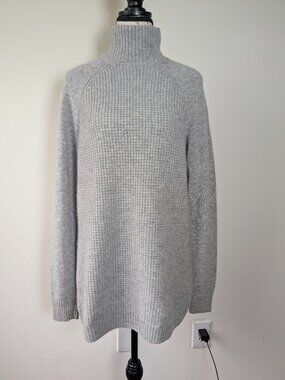Cashmere Naadam Soft by Sweater Light Gray L Turtleneck